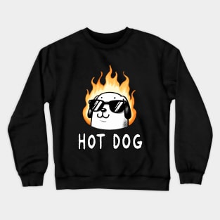 Cool Hot Dog Wiener Dog Crewneck Sweatshirt